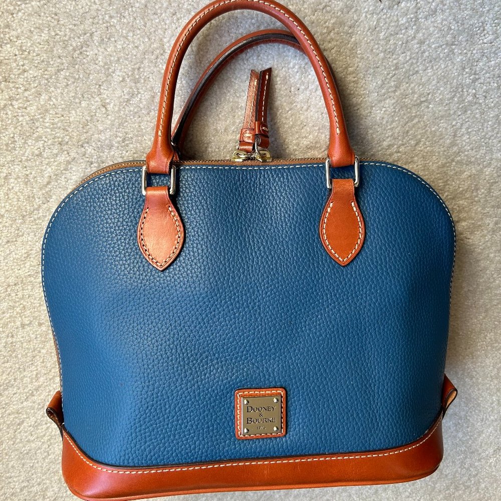 Dooney & Bourke Pebble Leather Zip Zip Satchel